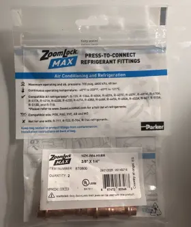 MZK-R64-HNBR ZOOMLOCK Press Connect Fitting