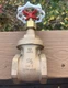Vintage Toyo Valve/ Japan/ Red & White Gate Valve/ 1 1/2" 125S Threaded 200WOG