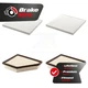 Air Cabin Filters (4 Total) Kit For 2010-2017 Chevrolet Equinox