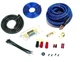 1/0 GAUGE 100% OFC COPPER BLUE BRAIDED AMPLIFIER WIRING INSTALL KIT 5000 WATTS