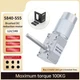 &Phi;8x51mm DC 12V 24V 5840-555 Long Shaft Worm Gear Motor All-Metal Gearbox