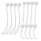 30 Pcs Ceramic Lightbulb Socket .3/Gu5.3/Mr16 Lamp Holder With Silicone Cord