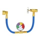 Aupoko R134A AC Recharge Hose /w Gauge, Gauge 