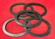 TOPOG-E 3-1/4X5X9/16-E GASKET OBLONG OVAL 85X130X15MM (LOT OF 5)
