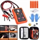 Car Fuel Injector Tester Cleaner Tool Kit w/ 4 Cleaning Adapters & 8 Pulse Modes
