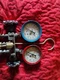 Vintage JB Ind Madden Brass Test /Charge H-vac  A/C R-12 R-22 R-50 Gauges+ 
