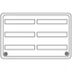 Refrigerator Vent For Dometic Upper Lower Side 9-11/16X19-1/4 Inch Polar White