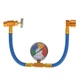 Aupoko R134A AC Refrigerant Charge Hose Kit, 1/2&rsquo;&rsquo; Self-Sealing Valve Can, and