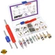41Pcs R12 / R134a AC Master Valve Core Repair Kit, Including Assortment R12 R...