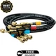 Fieldpiece HR3B Ball Valve Refrigerant Hose Set (3) with Color Tags - 1/4" x 1/4
