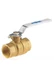 MILWAUKEE VALVE UPBA475B 1" Manual 2-Way Ball Valve,NPT,Brass 