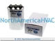 CD40+5x440 - Oval Motor Dual Capacitor 40+5 uf MFD 440 VAC Volt Fits Supco