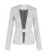 Sass & Bide Distressed "Your Song" Leather Jacket | White, Sz 38/8 AU, Belt