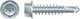 Unslotted Indented Hex Washer Head, Zinc Plated, 10-16 x 3, #3 Point, Box of 250