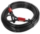 Abus 10/1000 Blk Cobra Motorcycle Scooter Bike Looped Steel Cable Wire 33'