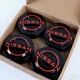 -4Set 2.5in For Frontier 2022-2024 Wheel Center Hub Caps 40342-6TA1A Gloss Black