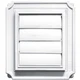 Builders Edge 140137079001 Scallop Exhaust Ventilator, 4 in, 1, 001 - White