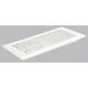 United States Hardware 4 In. x 8 In. x 9/16 In. White Steel Floor Register
