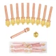 WISSCOOL 10PCS 1/4&rdquo; HAVC AC Schrader Access Service Valve 1/4'' SAE 2.5 Inch 