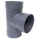 Plastic Supply Pvct12 Duct Tee, 12 In Duct Dia, Type I Pvc, 22-3/4" L