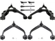 51CK43W Front Control Arm and Tie Rod End Kit Fits 2011-2019 GMC Sierra 2500 HD