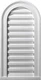 Ekena Millwork 12"W x 16"H Cathedral Urethane Gable Vent Louver, Functional