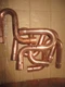 5 NEW W61001 - 1-1/8" O.D. CxC Pressure Suction Line P-Trap, Mueller Copper