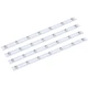 4 Set Corset Busk 14 Inch White Steel Boning Support with Silver Buttons