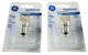 2-Pack GE Lighting 10692 25-Watt Clear T7 Microwave Oven Appliance Bulbs NEW 