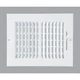 (1)-Home Impressions 9.76 In. x 7.76 In. White Steel Wall Register 2SW0806WH-B