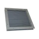 DAYTON 6WRJ7 Door Louver,1-3/8 to 2-1/4",Steel 6WRJ7