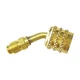 Jb Industries Qc-A2l-Lh45 Adapter, 45 Deg, 1/2 In L, Brass, 800 Psi