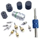 AC Valve Core Kit R12 R134a Cap and Valve Teflon Seal Refrigeration