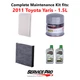 2011 Toyota Yaris 1.5L Complete Air, Oil & Cabin Filter Kit (5W-30)