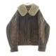 Avirex WINTTER FLYING JACET Mouton Fly Jacket Brown An5553-an-j-4 Used 61001c457