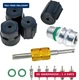 Air Conditioning Valve Core Kit | Cap & Service Valve AC R12 R134a Teflon Seal R