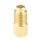 Aupoko R12 to R134A Adapter Conversion Quick 1/4" Female x 1/2" Male, Gold 