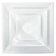 American Louver Str-C-12W 12 In Square 3 Cone Ceiling Diffuser, White