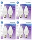 GE 75338 Soft White Flame Shape 25 Watt Light Bulb 2 Count - Quantity 4 Packs
