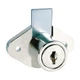 COMPX NATIONAL C8803-MKKD-14A Cabet and Draw Dead Bolt Locks,Slvr,Diam 4TYG7