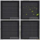 Yaocom 4 Pcs Aluminum Attic Vents 12" x Metal Gable 12 x 12 Inch, Black 