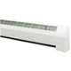 Left Hand Hinged End Cap for Classic Baseboard Heaters, White, Aluminum, 4 in x
