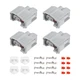 4 Set 2 Pin No.9098011875 Fuel Injector Connector Adapter Plug Kit for Toyota