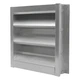 Dayton 4Fzf7 Louver, Wall Opening 36 X 24 In, Aluminum