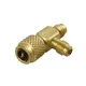 CPS AVT45 1/4' SAE Female Knurl x Male 1/4 inch, Brass 