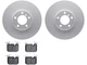 For 2017-2018 BMW 330i Brake Pad and Rotor Kit Front Dynamic Friction 69645QHNC