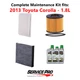 2013 Toyota Corolla 1.8L Complete Air, Oil & Cabin Filter Kit (0W-20)