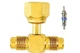 1/4" M. Flare Access x 1/4" M. x 1/4" F.  Pack of (2)  C&D Valve CD9603