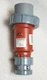 MENNEKES TYPE 3809 RED PLUG CONNECTOR 16A-6H/380-415V~ 3P+