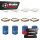 Air Cabin Engine Oil Filters (12 Total) Kit For 2011-2017 Chevrolet Equinox 3.6L